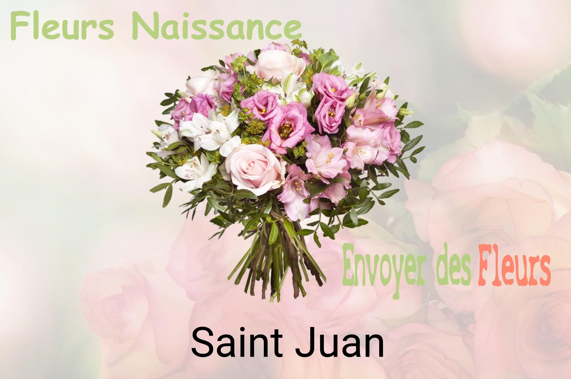 Bouquet de fleurs de naissance livré à Saint-Juan